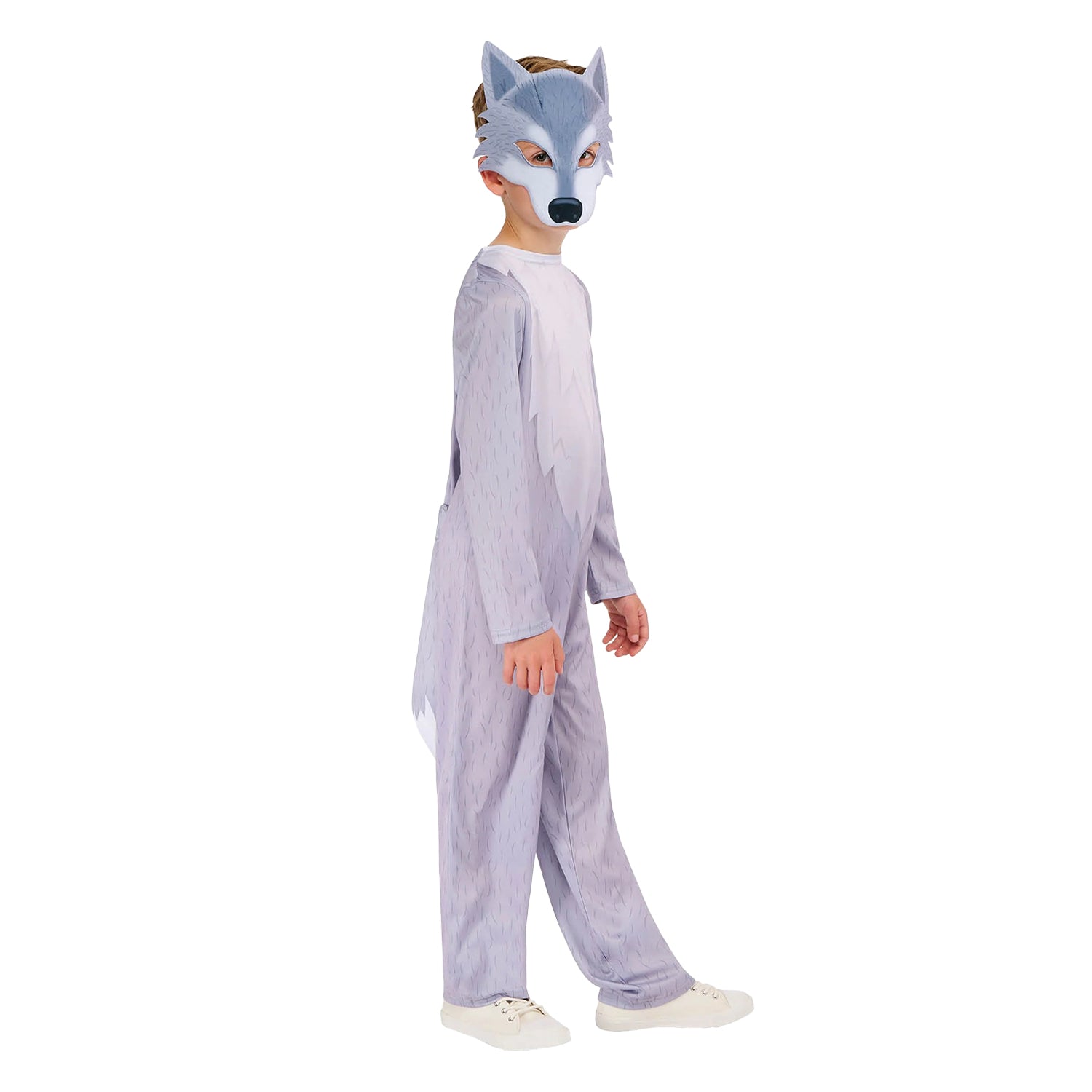 Lavender - Side - Bristol Novelty Childrens-Kids Storybook Wolf Costume Set