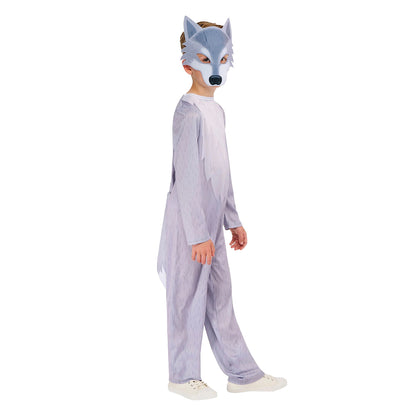 Lavender - Side - Bristol Novelty Childrens-Kids Storybook Wolf Costume Set
