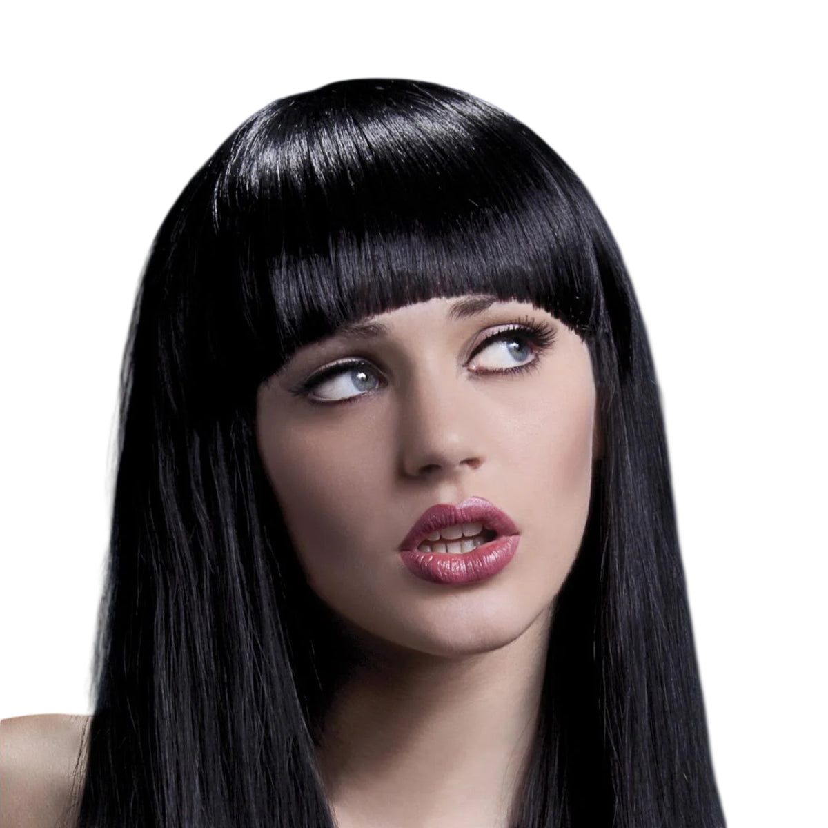 Black - Back - Fever Womens-Ladies Alexia Wig