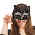 Black - Front - Bristol Novelty Black Cat Decorative Mask