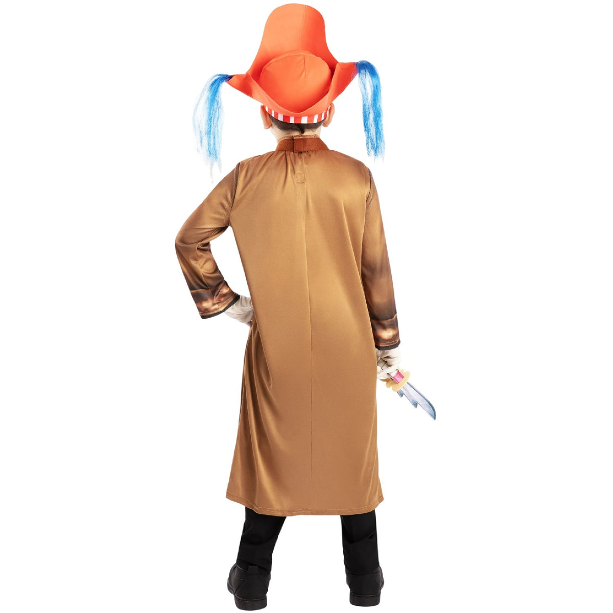 Multicoloured - Back - One Piece Childrens-Kids Buggy the Clown Costume Set