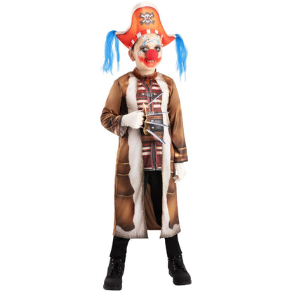 Multicoloured - Side - One Piece Childrens-Kids Buggy the Clown Costume Set