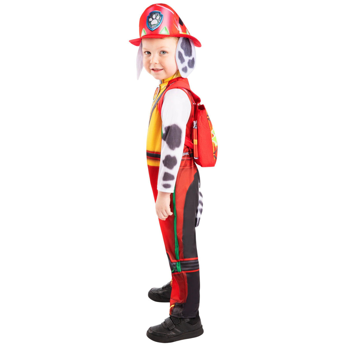 Multicoloured - Side - Paw Patrol Childrens-Kids Deluxe Marshall Costume
