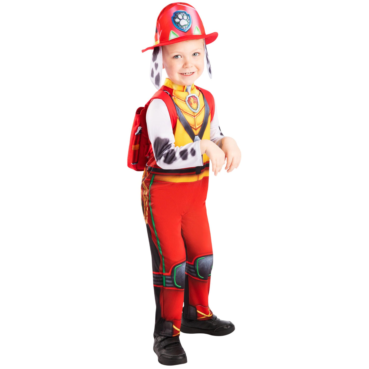 Multicoloured - Pack Shot - Paw Patrol Childrens-Kids Deluxe Marshall Costume