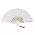 White - Front - Bristol Novelty Lace Fan