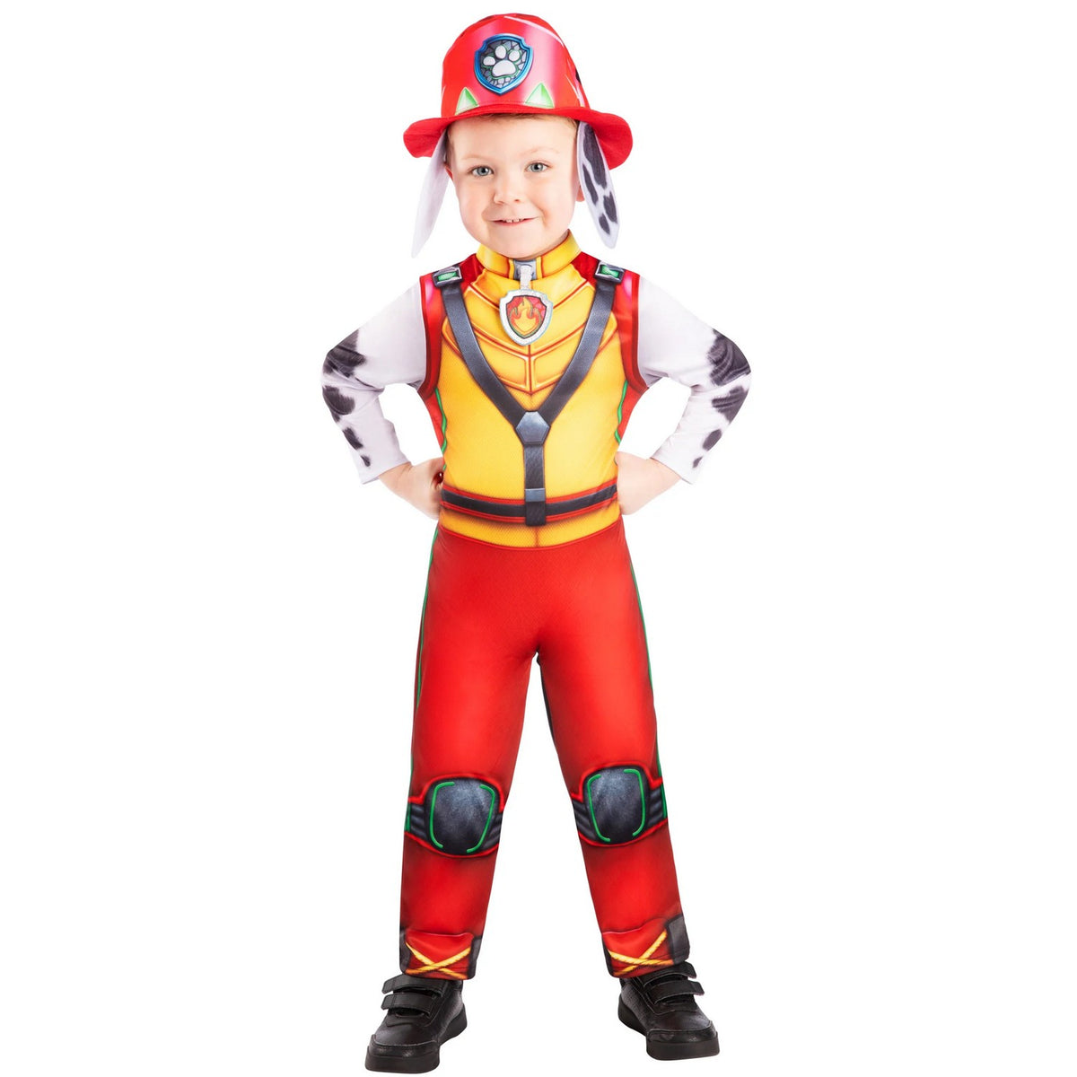 Red-Yellow-Black - Front - Paw Patrol Childrens-Kids Classic Marshall Costume