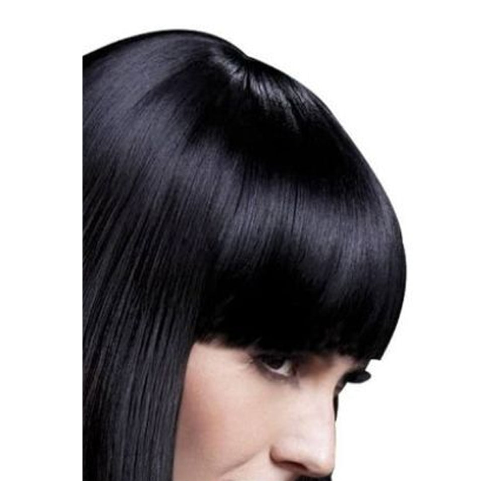 Black - Back - Fever Unisex Adult Lola Bob Cut Wig