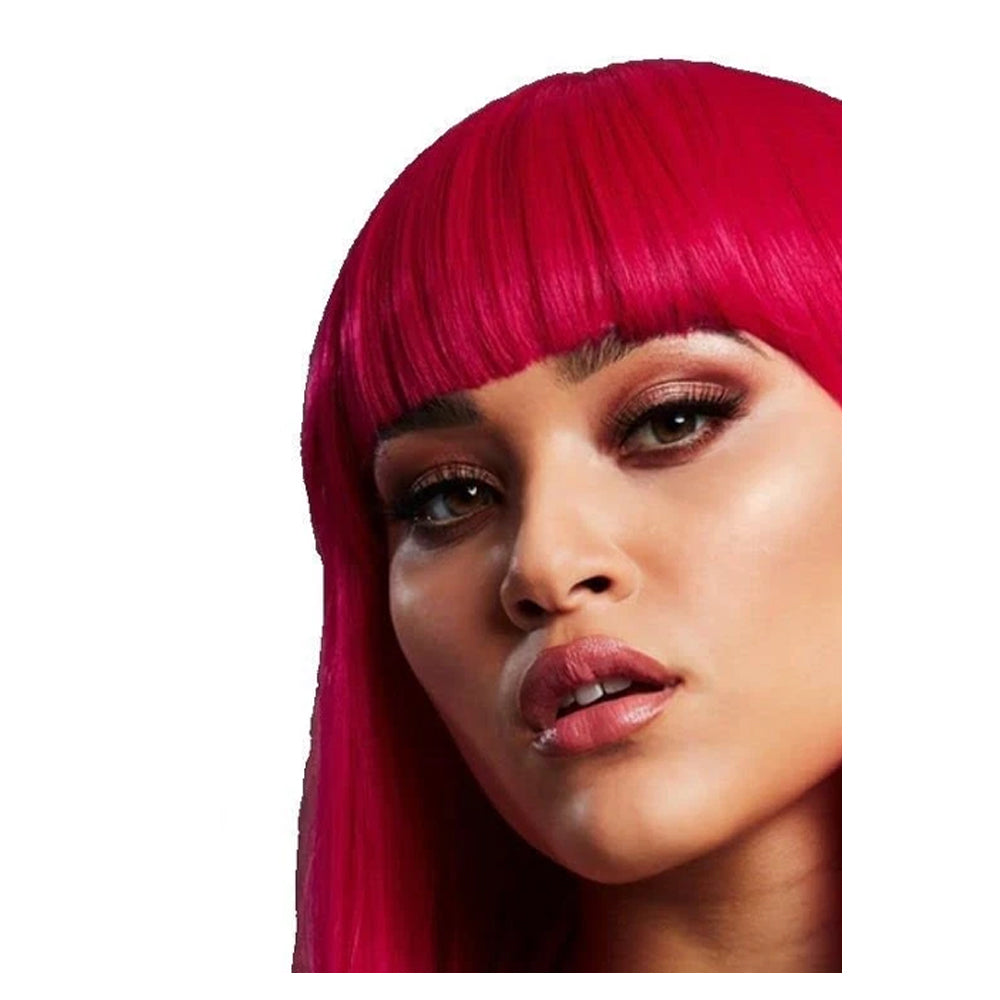 Pink - Back - Fever Unisex Adult Lola Bob Cut Wig