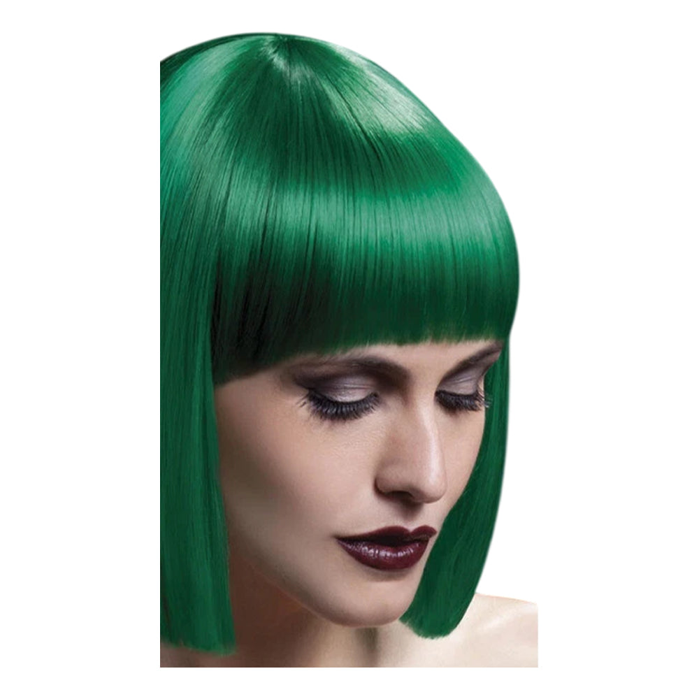 Green - Back - Fever Unisex Adult Lola Bob Cut Wig