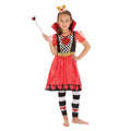 Red-Black-White - Front - Bristol Novelty Childrens-Girls Queen Of Hearts Costume