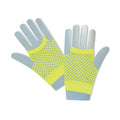 Neon Yellow - Front - Bristol Novelty Unisex Adults Short Fishnet Gloves (1 Pair)