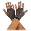 Black - Front - Bristol Novelty Unisex Adults Short Fishnet Gloves (1 Pair)