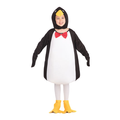 Black-White-Yellow-Red - Back - Bristol Novelty Childrens-Kids Comical Penguin Costume
