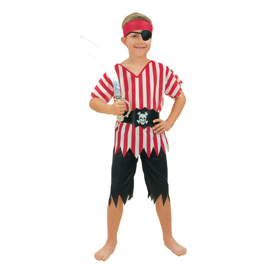 Red-Black-White - Front - Bristol Novelty Boys Jagged Pirate Costume