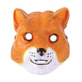 Orange-White - Front - Bristol Novelty Unisex Adults Plastic Fox Mask