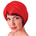 Red - Front - Bristol Novelty Womens-Ladies Blended Bob Wig