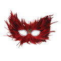 Red - Front - Bristol Novelty Unisex Adults Feather Eye Mask
