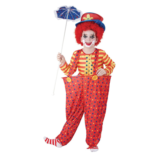 Multicoloured - Front - Bristol Novelty Childrens-Kids Clown Costume With Hoop