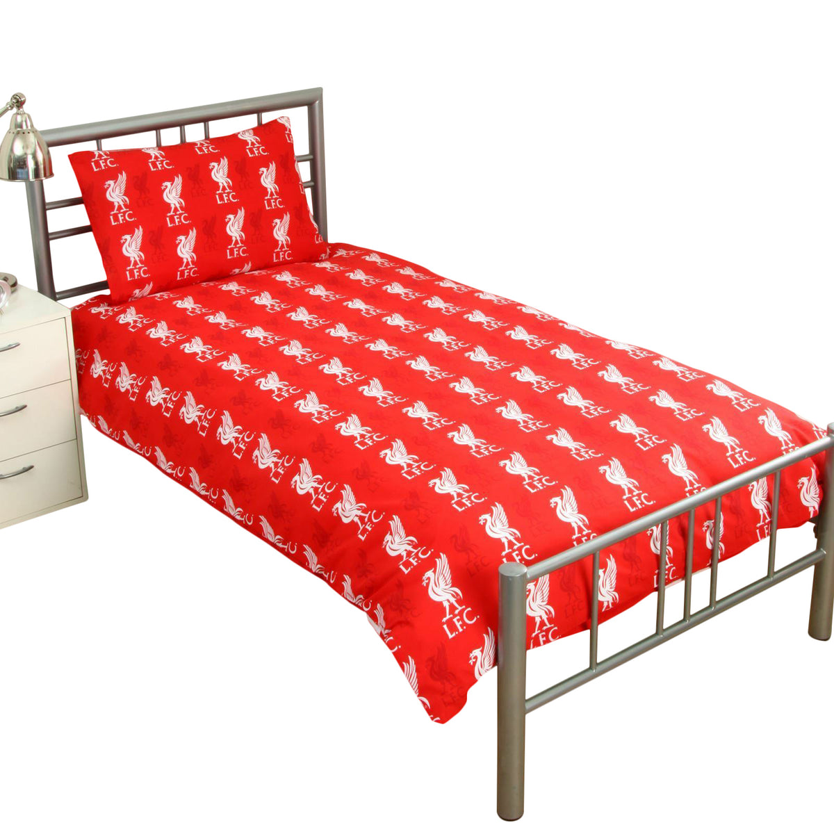 Red - Back - Liverpool FC Duvet And Pillow Case Set