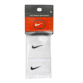 White - Side - Nike Unisex Adults Swoosh Wristband (Set Of 2)