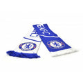 Blue-White - Front - Chelsea FC Unisex Vertigo Jacquard Knitted Scarf