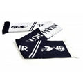 Blue-White - Front - Tottenham Spurs FC Unisex Vertigo Jacquard Knitted Scarf