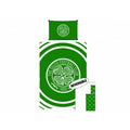 Green-White - Front - Celtic FC Pulse Single Duvet & Pillowcase Set