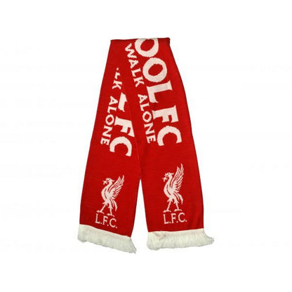 Red-White - Side - Liverpool FC Official Gold Standard 2018 Jacquard Knit Scarf