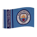 Blue - Back - Manchester City FC Wordmark Stripes Flag
