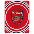 Red - Front - Arsenal FC Pulse Design Fleece Blanket
