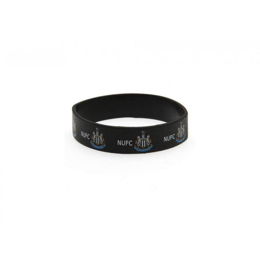 Black - Front - Newcastle United FC Silicone Wristband