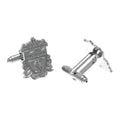 Silver - Back - Liverpool FC Crest Boxed Silver Plated Cufflinks