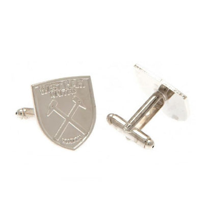 Silver - Front - West Ham United FC Boxed Stainless Steel Cufflinks