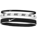 Black-White - Front - Nike Mixed Width Headbands 3 Pack
