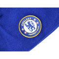 Royal Blue - Back - Chelsea FC Knitted Crest Beanie