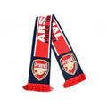 Navy-Red - Back - Arsenal FC Pride Of London Jacquard Knit Scarf