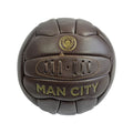Brown - Front - Manchester City FC Retro Leather Ball