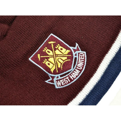 Claret Navy - Side - West Ham United FC Youths Classic Crest Beanie