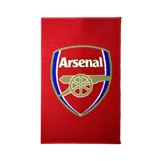 Red-Gold - Front - Arsenal FC Official Football Crest Rug