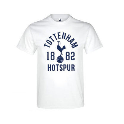 White - Front - Spurs Unisex Adults White T Shirt With 1882 Design