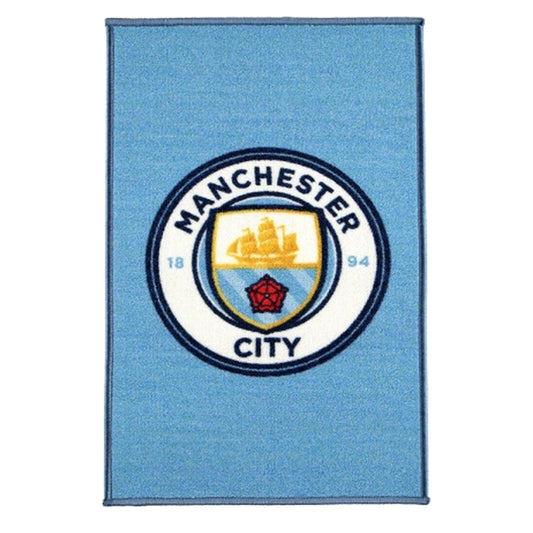 Multicoloured - Front - Manchester City FC Official Football Crest Rug
