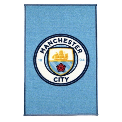 Multicoloured - Front - Manchester City FC Official Football Crest Rug