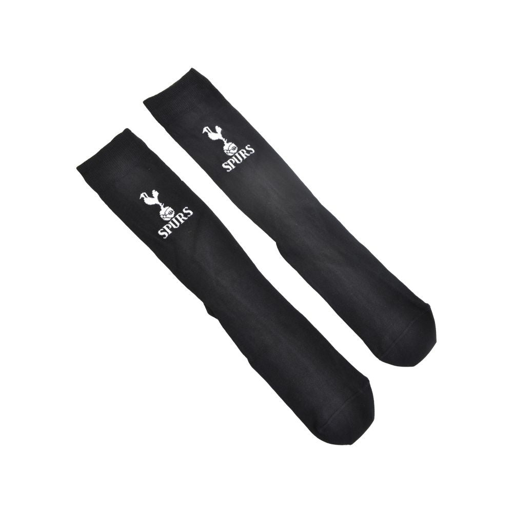 Black - Front - Tottenham Hotspurs FC Mens Logo Socks