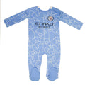 Sky Blue - Front - Manchester City FC Baby Sleepsuit