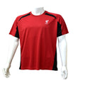 Red-Black - Back - Liverpool FC Unisex Adult Panel Polyester T-Shirt