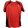 Red-Black - Front - Liverpool FC Childrens-Kids Panel Polyester T-Shirt
