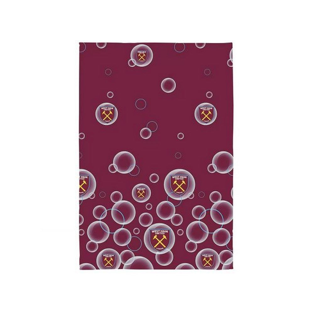 Claret Red-Yellow - Front - West Ham United FC 125 Years Fleece Blanket