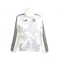 White-Grey-Black - Front - Adidas Mens Real Madrid CF Pre Warm Up Top