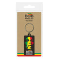 Multicoloured - Back - Bob Marley Rubber Keyring