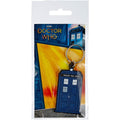 Blue - Back - Doctor Who Tardis Rubber Keyring